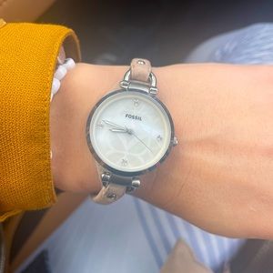 Fossil Georgia Bone Leather Watch - woman’s